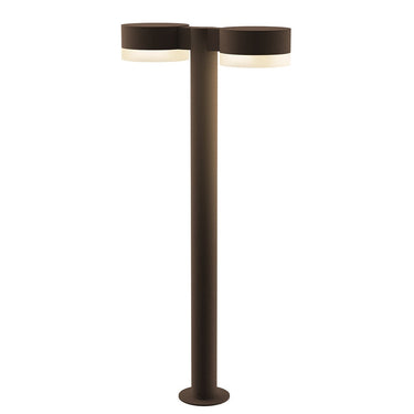 Sonneman 7308-PC.FW Reals 28" LED Double Bollard Plate Cap / White Lens-White Glass Shade 1