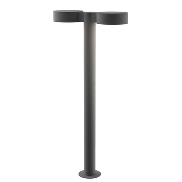 Sonneman 7308-PC.PL Reals 28" LED Double Bollard Plate Cap / Lens-White Glass Shade 2