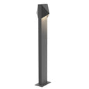 Sonneman 7327 Triform Compact 28" LED Double Bollard in Textured Gray 1