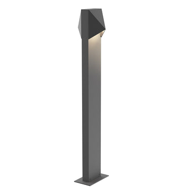Sonneman 7327 Triform Compact 28" LED Double Bollard in Textured Gray 1