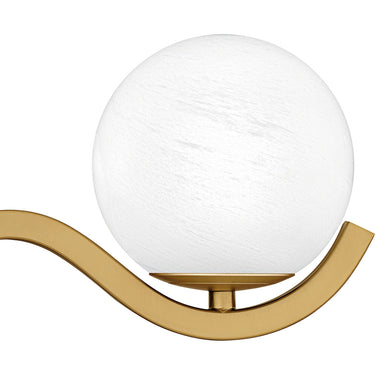 Spherical 3 Light Bath Light in Aged Brass 2