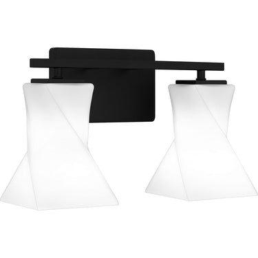 Stetson 2 Light Bath Light in Matte Black 1