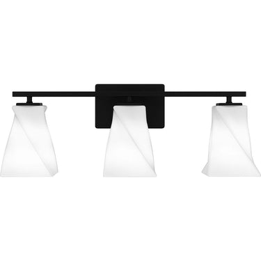 Stetson 3 Light Bath Light in Matte Black 4