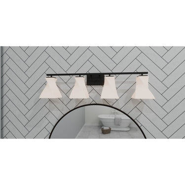 Stetson 4 Light Bath Light in Matte Black 2