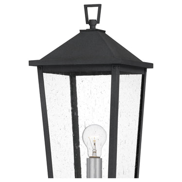 Stoneleigh 1 Light Outdoor Post in Mottled Black 2