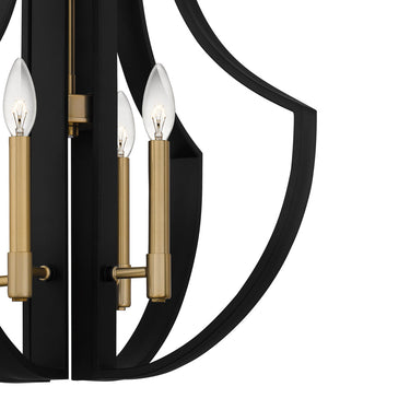 Talis 4 Light Pendant in Matte Black 2