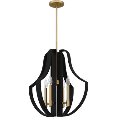 Talis 4 Light Pendant in Matte Black 3