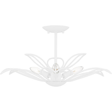 Tallulah 3 Light Semi-Flush Mount in Sand White 4