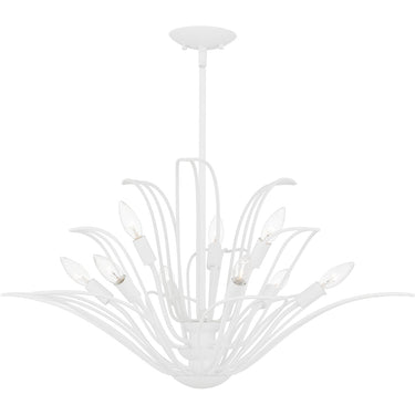 Tallulah 9 Light Chandelier in Sand White 3