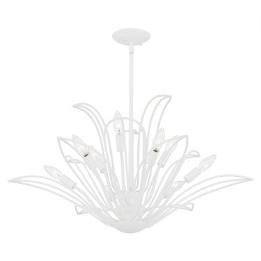 Tallulah 9 Light Chandelier in Sand White 4
