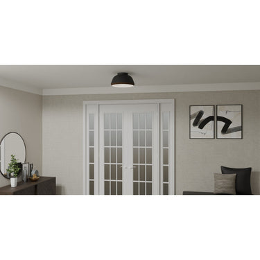 Tamara 3 Light Flush Mount in Matte Black 3