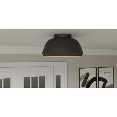 Tamara 3 Light Flush Mount in Matte Black 4
