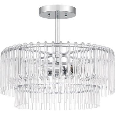 Tayshia 3 Light Semi-Flush Mount in Polished Chrome 2