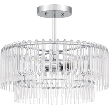 Tayshia 3 Light Semi-Flush Mount in Polished Chrome 1