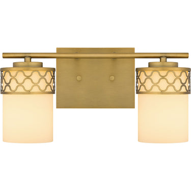 Tenley 2 Light Bath Light in Aged Brass 1