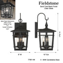 The Great Outdoors Fieldstone 17.75" High 3 Light Outdoor Wall Sconce - 77901-66 8