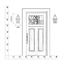 The Great Outdoors Fieldstone 17.75" High 3 Light Outdoor Wall Sconce - 77901-66 9