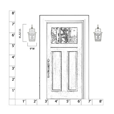 The Great Outdoors Fieldstone 17.75" High 3 Light Outdoor Wall Sconce - 77901-66 9
