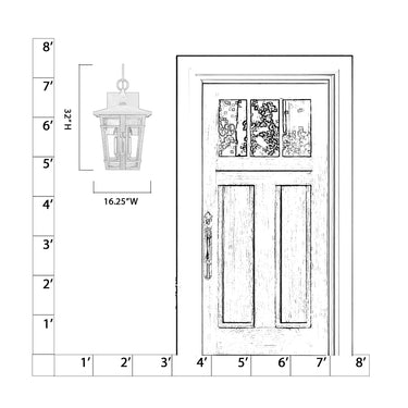 The Great Outdoors Fieldstone 32" High 4 Light Outdoor Wall Sconce - 77902-66 5