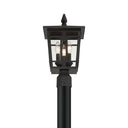 The Great Outdoors Fieldstone 9" High 3 Light Outdoor Post Mount - 77905-66 3