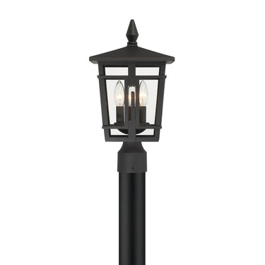 The Great Outdoors Fieldstone 9" High 3 Light Outdoor Post Mount - 77905-66