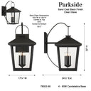 The Great Outdoors Parkside 32" High 4 Light Outdoor Wall Sconce - 78002-66 7
