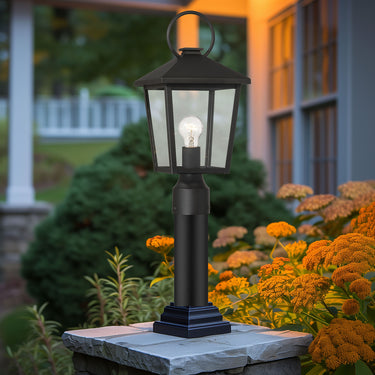 The Great Outdoors Parkside 8" High 1 Light Outdoor Post Mount - 78005-66 4