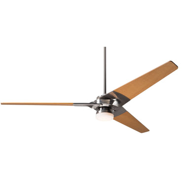 The Modern Fan Company Torsion Fan with 17W LED Light - Bright Nickel 8