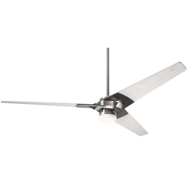 The Modern Fan Company Torsion Fan with 17W LED Light - Bright Nickel 10