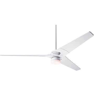 The Modern Fan Company Torsion Fan with 17W LED Light - Gloss White 9