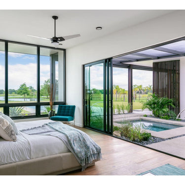 The Modern Fan Company Torsion Fan with 20W LED  Light - Gloss White 13