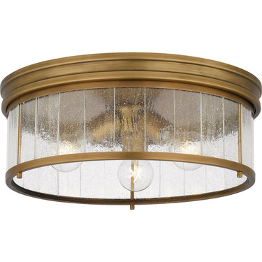 Theodora 3 Light Flush Mount in Weathered Brass 4