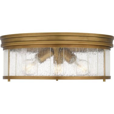 Theodora 3 Light Flush Mount in Weathered Brass 1