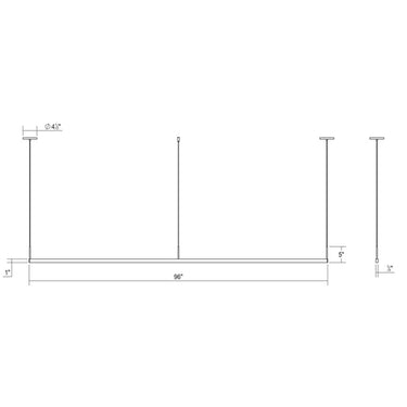Thin-Line 3' One-Sided LED Pendant 9