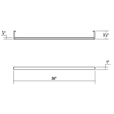 Thin-Line 3' Two-Sided LED Wall Bar 6