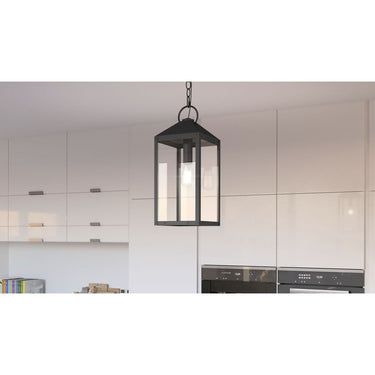 Thorpe 1 Light Mini Pendant in Mottled Black 9