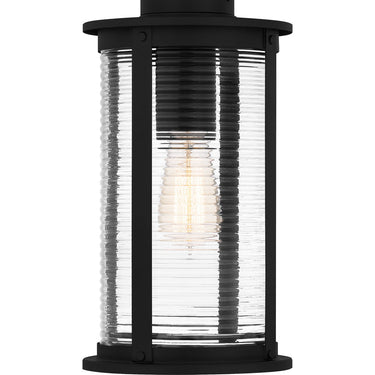 Tilmore 1 Light Outdoor Pendant in Matte Black 2