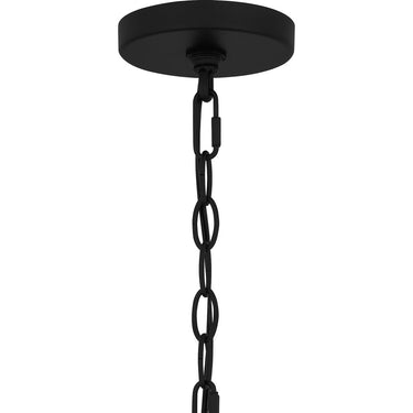Tilmore 1 Light Outdoor Pendant in Matte Black 3