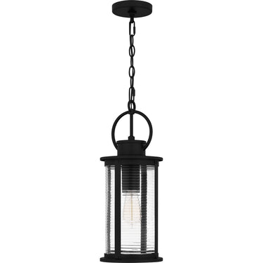 Tilmore 1 Light Outdoor Pendant in Matte Black 4