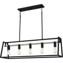 Tippet 5 Light Island Light in Matte Black 5