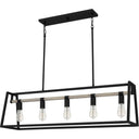 Tippet 5 Light Island Light in Matte Black 6