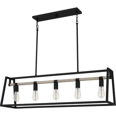 Tippet 5 Light Island Light in Matte Black 6
