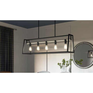 Tippet 5 Light Island Light in Matte Black 8