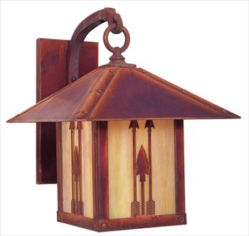 TRB-12AR Arroyo Craftsman Timber Ridge Arrow Medium Outdoor Sconce - Crescent Harbor