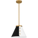 Trette 1 Light Pendant in Brushed Weathered Brass 4