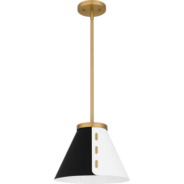 Trette 1 Light Pendant in Brushed Weathered Brass 4