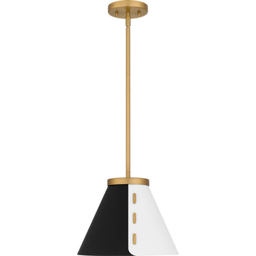 Trette 1 Light Pendant in Brushed Weathered Brass 5