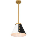 Trette 1 Light Pendant in Brushed Weathered Brass 6