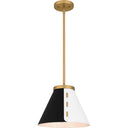 Trette 1 Light Pendant in Brushed Weathered Brass 1