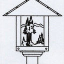 TRP-16MN Arroyo Craftsman Timber Ridge Mountain Lg. Post Mount - Crescent Harbor